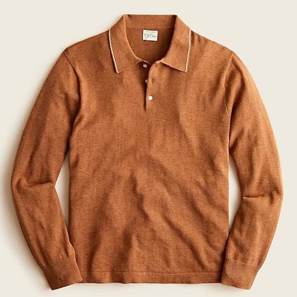 J. Crew Men's Sweater in Warm Brown